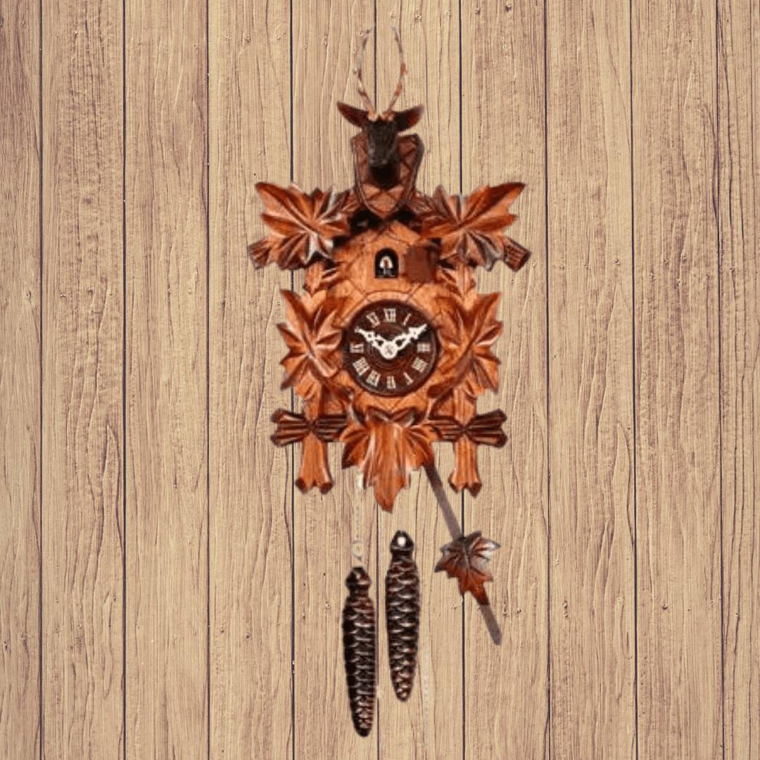 Beautiful quartz movement Cuckoo Clock with deer head. Made in Germany. (Shipped Free Across Australia) Cuckoo Clock [clocktyme.com] 