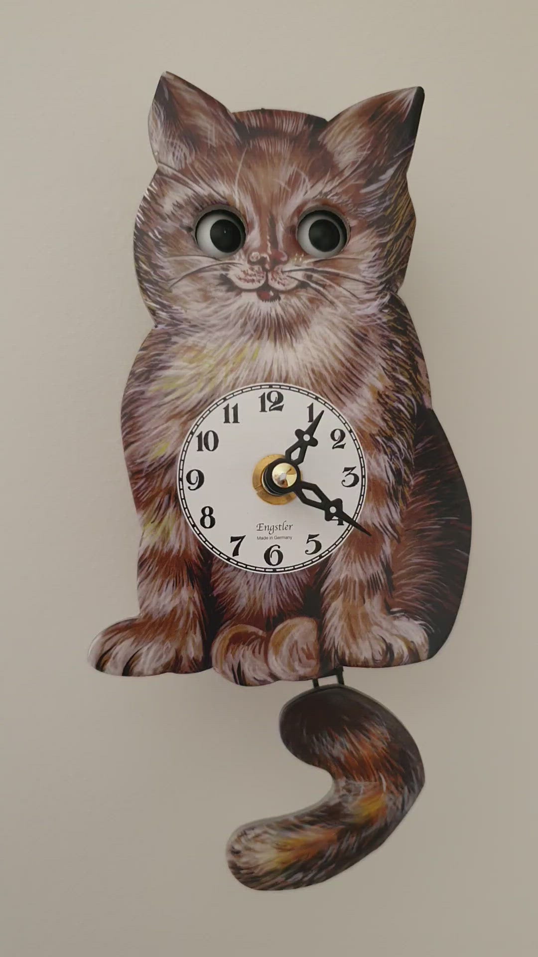 Cat Wall Clock With Moving Eyes