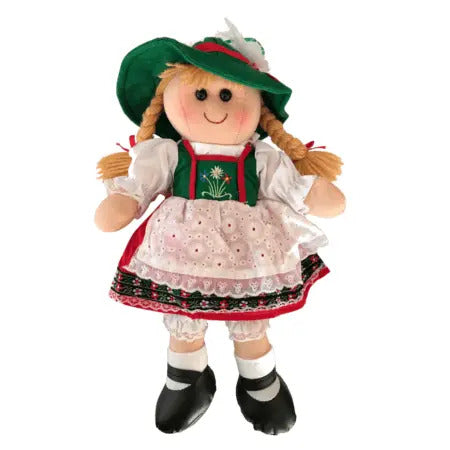 Gretel Plush Doll 35cm Tall. [clocktyme.com] 