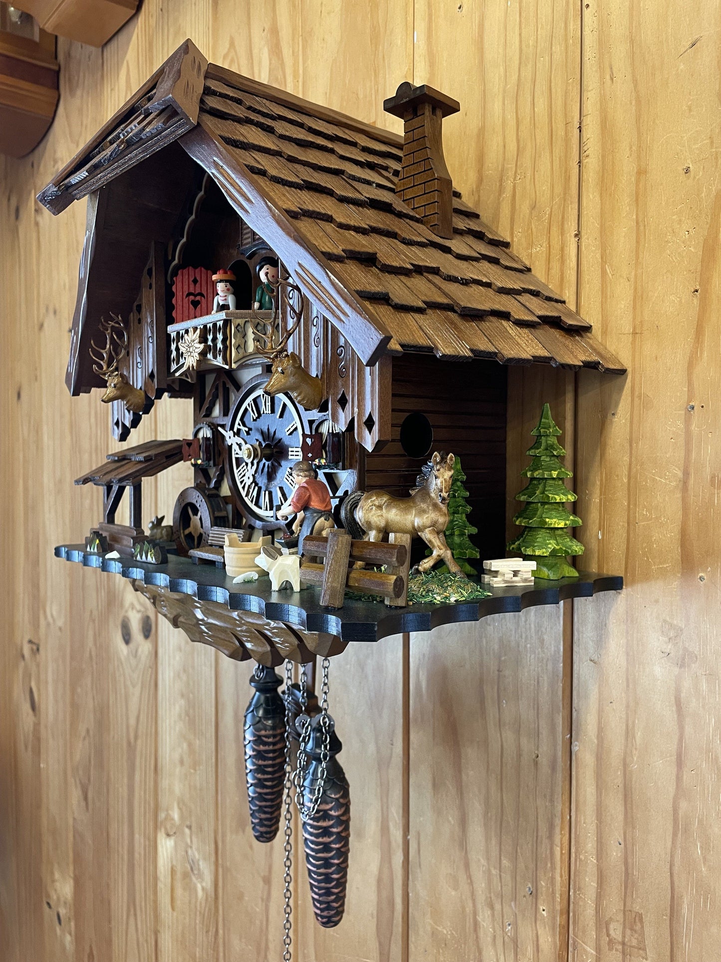 Horse And Farrier Musical Cuckoo Clock. Made By Engstler From The Black Forest (Free delivery across Australia) Cuckoo Clock [clocktyme.com] 
